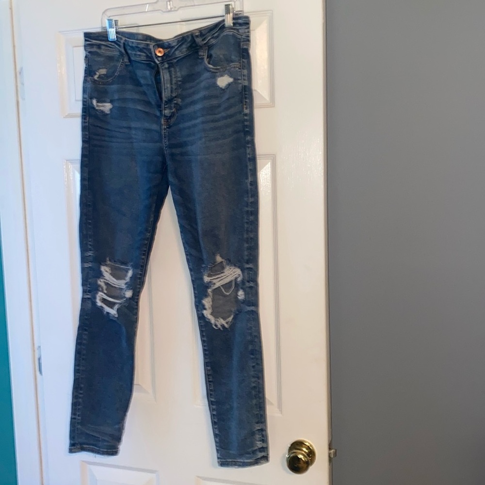 “American Eagle next level stretch” skinny jeans  (worn once)
